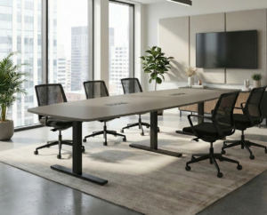 T-Easy båtform 300cm. Bordplate: Cubanit grey