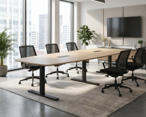 T-Easy båtform 300cm. Bordplate: Eik