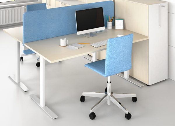 T-Easy skrivebord. Bordplate: Eik - Bilde 6