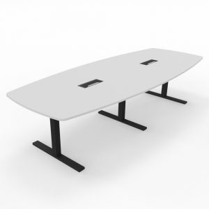 T-Easy båtform 300cm. Bordplate: Hvit