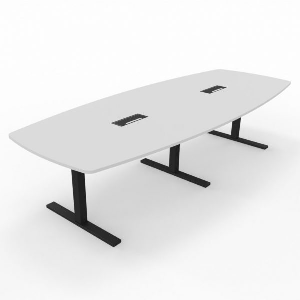T-Easy båtform 300cm. Bordplate: Hvit