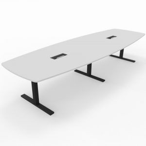 T-Easy båtform 360cm. Bordplate Hvit