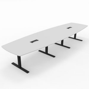 T-Easy båtform 420cm: Bordplate: Hvit