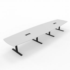T-Easy båtform 480cm. Bordplate: Hvit