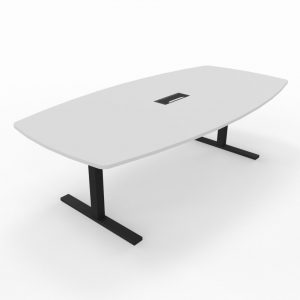 T-Easy båtform 240cm. Bordplate: Hvit