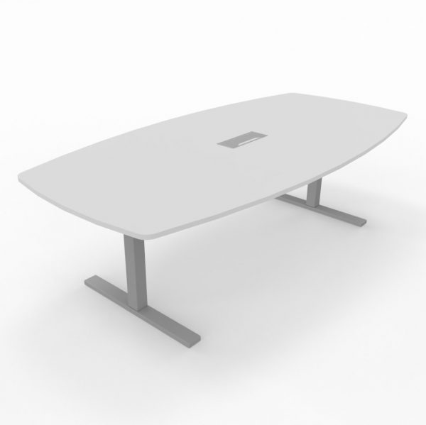 T-Easy båtform 240cm. Bordplate: Hvit - Bilde 2