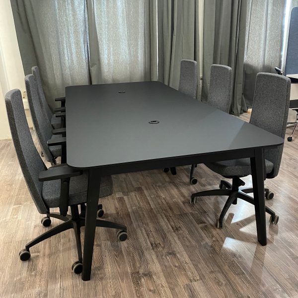 Nova Wood møtebord HPL Fenix 280 med strøm - Bilde 4