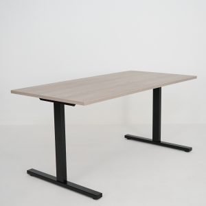 T-Easy skrivebord. Bordplate: Grey Wood