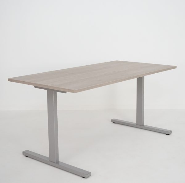 T-Easy skrivebord. Bordplate: Grey Wood - Bilde 2
