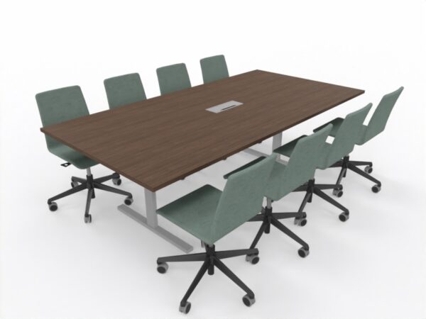 T-Easy møtebord. Bordplate: Dark Walnut - Bilde 2