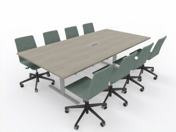 T-Easy møtebord. Bordplate: Grey Wood - Bilde 2