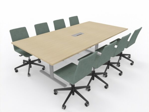 T-Easy møtebord. Bordplate: Hvit Eik - Bilde 2