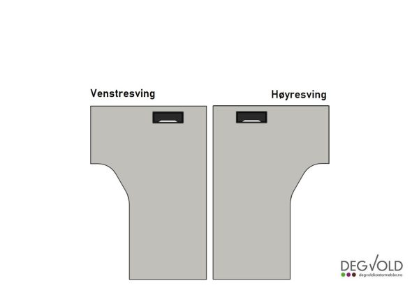 IDT elektrisk hev/senk vinkel. Bordplate: Cubanit grå - Bilde 5