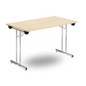 Sammenlegbare bord 120x80cm krom. Bordplate i flere farger