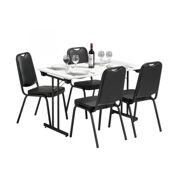 Sammenlegbare bord 180x80cm svart. Bordplate i flere farger - Bilde 6