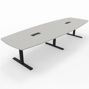 T-Easy båtform 360cm. Bordplate: Lys grå