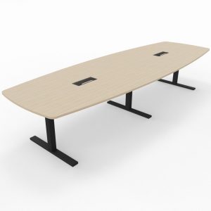 T-Easy båtform 360cm. Bordplate: Sand ask