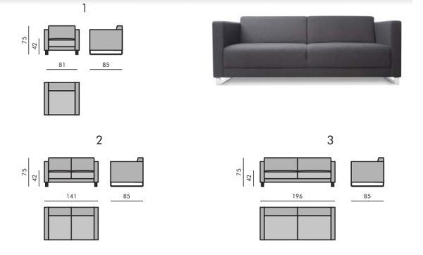 Branco sofa og stol - Bilde 5