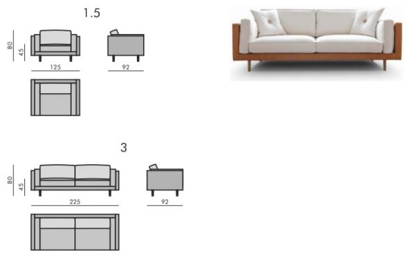 Bronx sofa og stol - Bilde 4