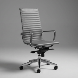 Next konferansestol. Grått skinn