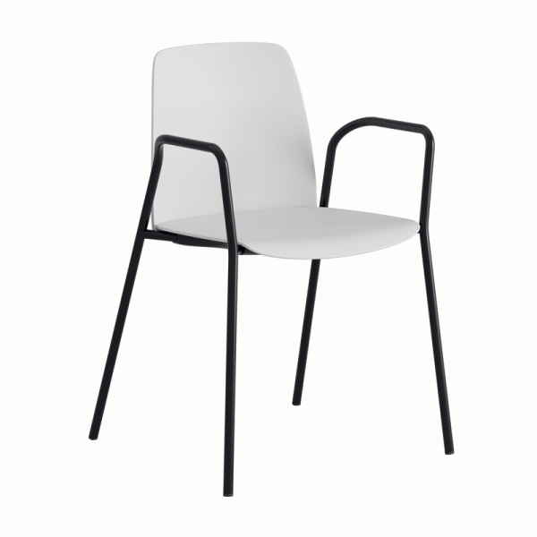 Choice plaststol med armlener. Flere farger - Bilde 2