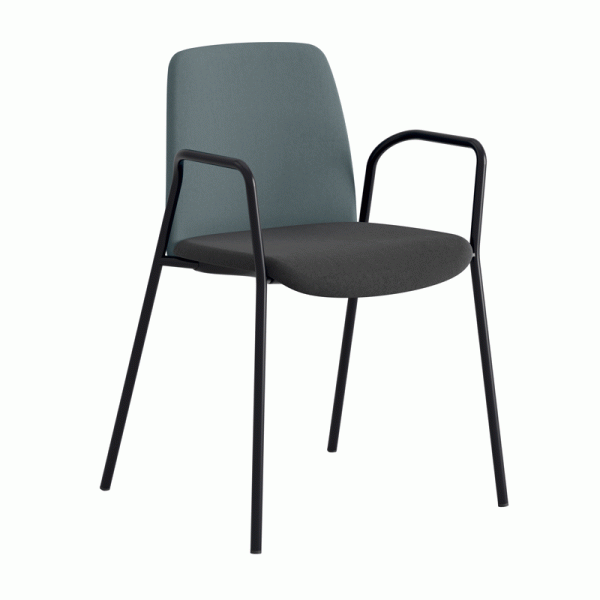 Choice stol med armlener. Trukket sete og rygg. Flere farger - Bilde 16