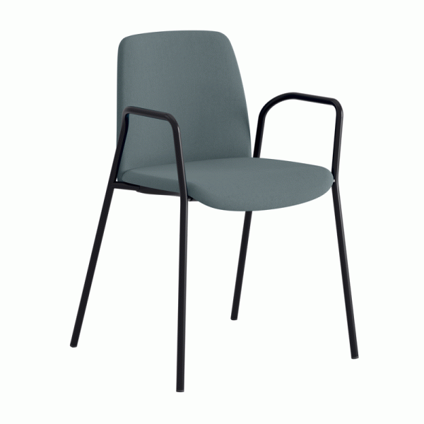 Choice stol med armlener. Trukket sete og rygg. Flere farger - Bilde 7