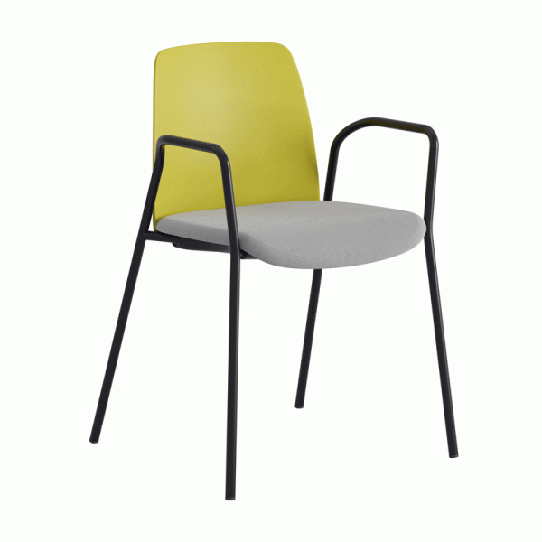 Choice stol med armlener. Trukket sete. Flere farger - Bilde 2