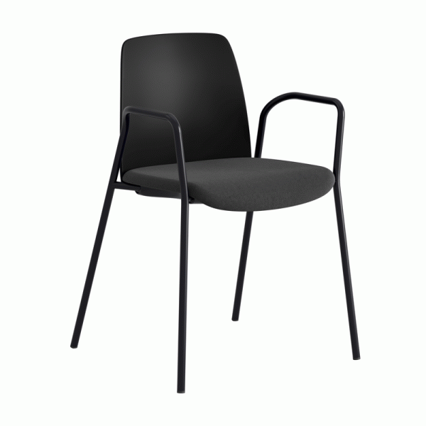 Choice stol med armlener. Trukket sete. Flere farger - Bilde 4