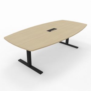 T-Easy båtform 240cm. Bordplate: Hvit eik