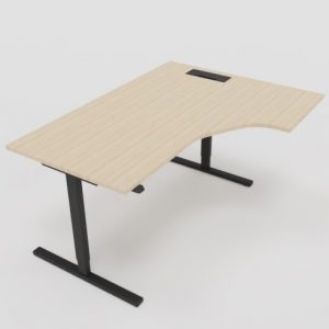 IDT elektrisk hev/senk vinkel. Bordplate: Sand ash