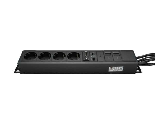 Møterom Connect. 4 Strøm, HDMI, 2 nettverk (RJ45), 2 USB og 1 USB-C