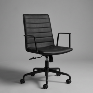 Degvold C001BS konferansestol. Sort