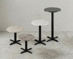Kafèbord utendørs. Ø60cm. Flere høyder og farger.