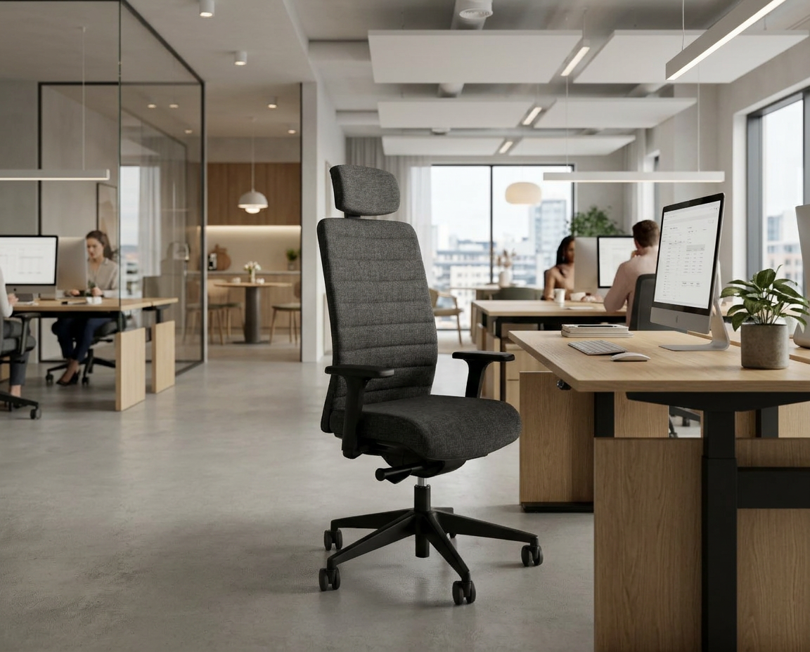 Wind F kontorstol GA01 Dark Grey - Bilde 4
